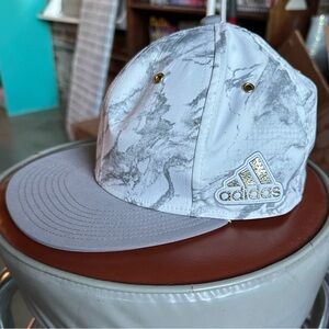 Men’s Adidas Gold and Silver Marble Snapback